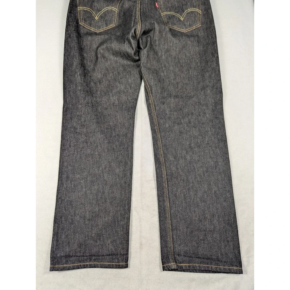 Levi's XX 501 Button Fly Classic Straight Leg Mens Jeans‎ Size 38 Black